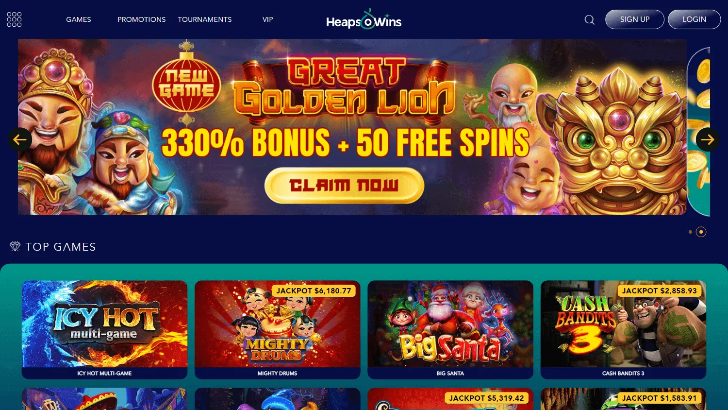 Baccarat bei Heaps of Wins Casino: Spieloptionen im Check